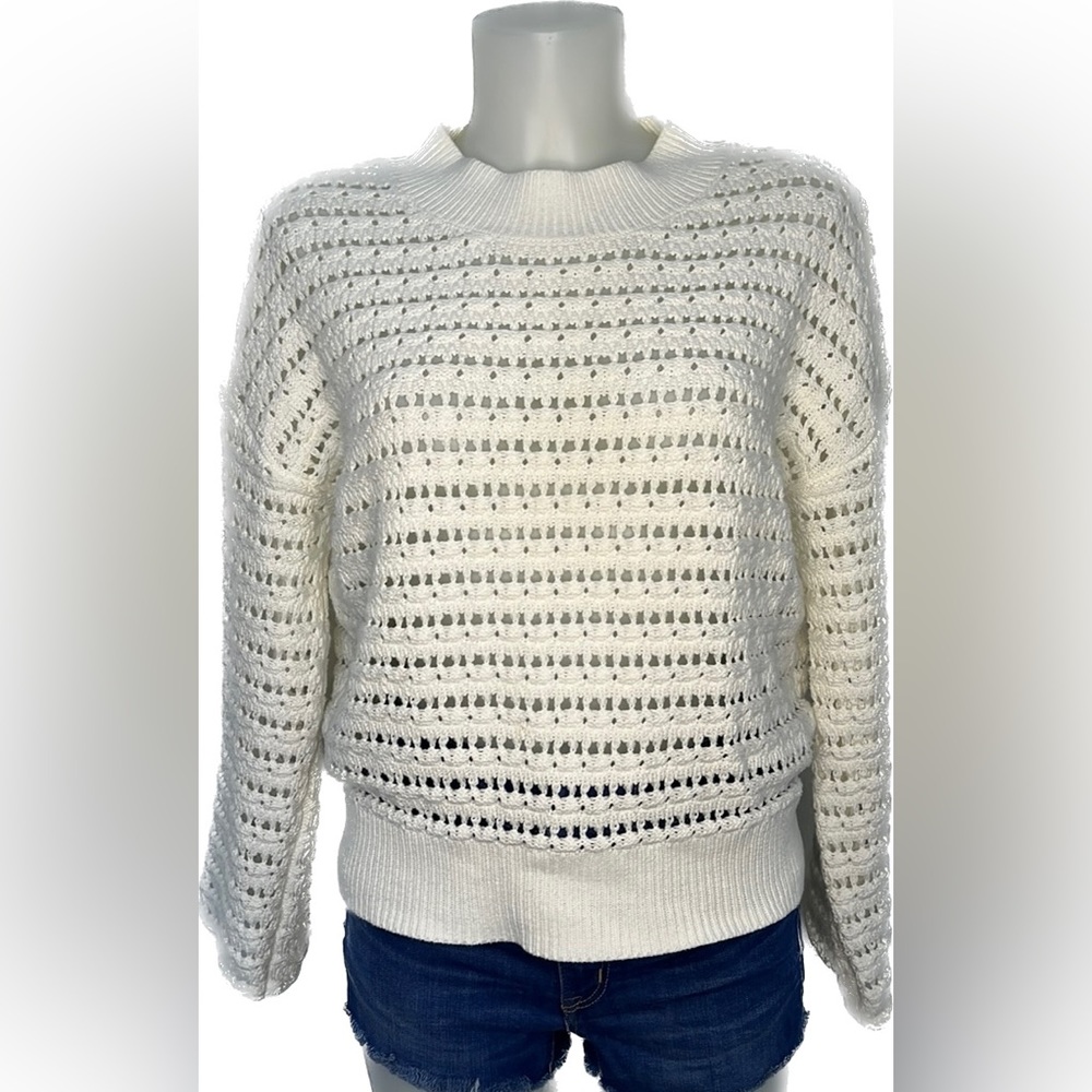 Evereve Clara Pullover White Sweater - Small